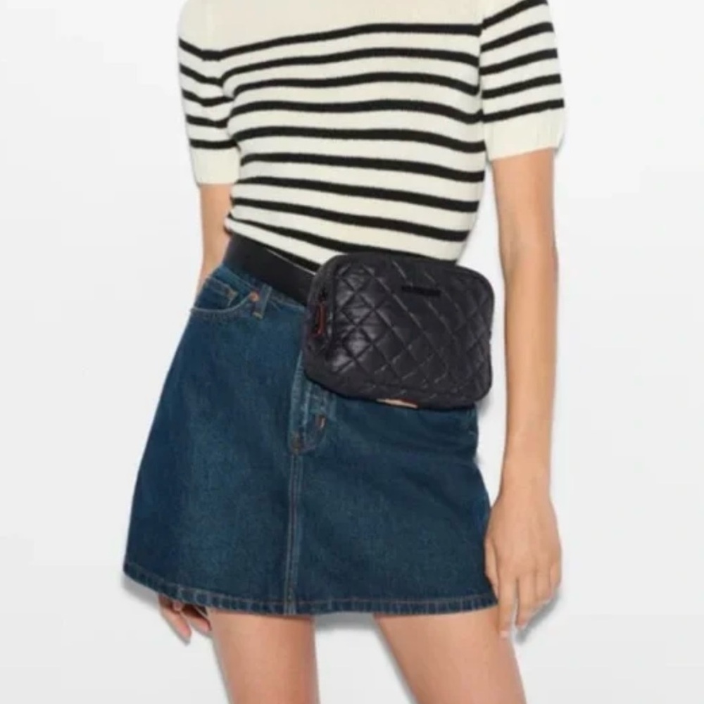 MZ Wallace Limited Edition Quilted Black Waist Bag, NWT